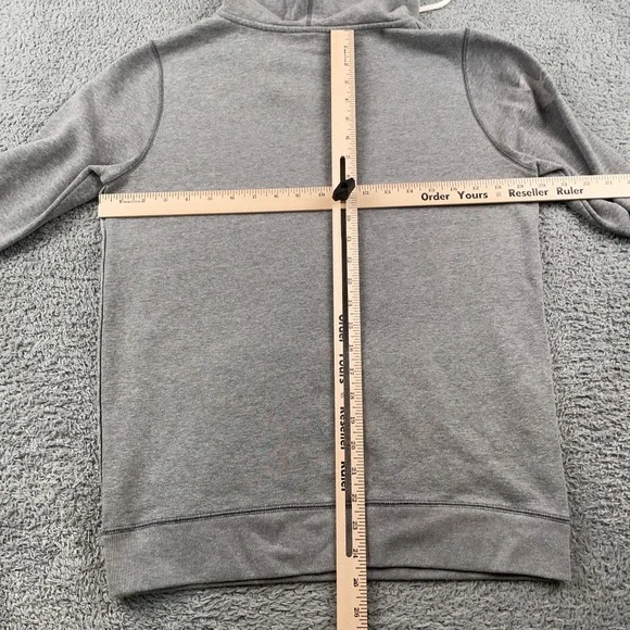 Under Armour Hoodie Womens Small Gray Sweatshirt Pullover Fleece Spell Out - Picture 7 of 12